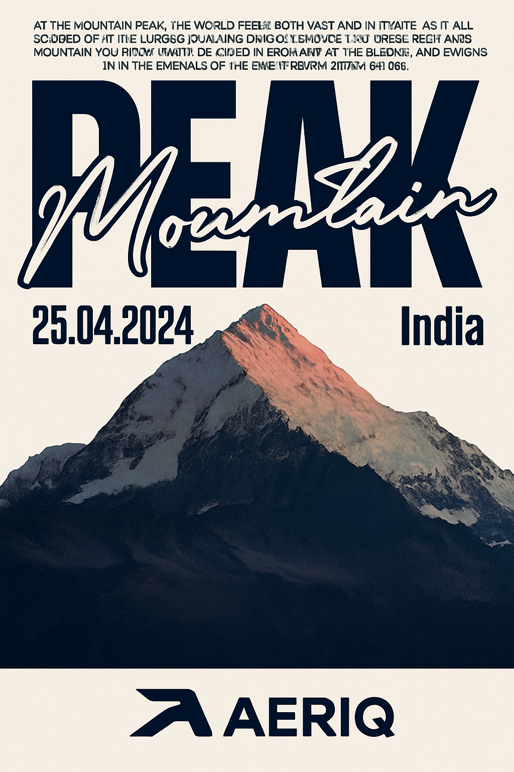 Mountain peak AERIQ visual